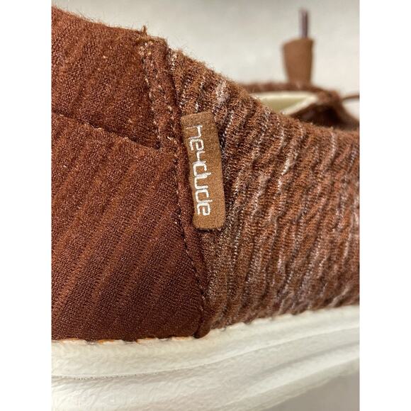 Hey Dude Wendy Stretch Rust Women’s Size 10 Shoes Casual Comfortable - Picture 9 of 11
